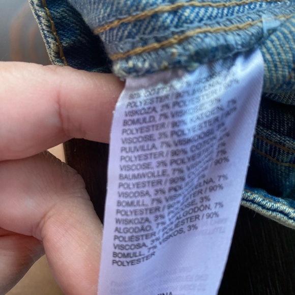 Anthropologie The Ragged Priest Blue Relaxed Wide Fit Jeans with Natural Fading - Picture 10 of 11